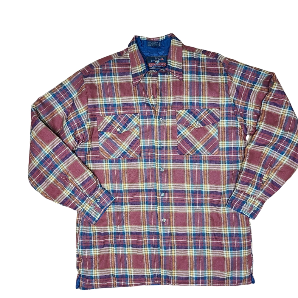 Backpacker Size Large Plaid Shacket - image 1